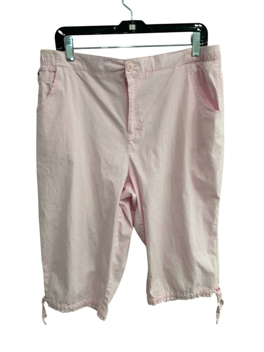 Coral Bay 16 Pink Capri Pants Adjustable Hem Ties Gardencore Minimalist